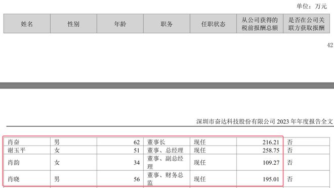 奋达科技2024上半年智能锁收入增263%董事长肖奋及肖韵、肖晓去年合计领薪520万元(图1)